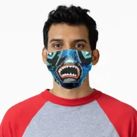 Skark Mania Funny Cartoon Illustration Adult Cloth Face Mask