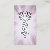 *~* Rainbow Sparkles Lotus Reiki Healing Energy Business Card