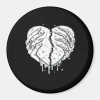 Skeleton Hands Heart– Gothic  Heart Classic Magnet