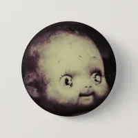 Creepy Doll Pinback Button