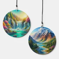 Colorful Pacific Northwest Inspired Naturescapes Wind Chime