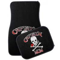 Captain Mom Car Set of 4 Mats