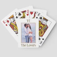 The Lovers Tarot Mockup Couple Name And Photo Poker Cards