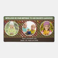 Gardening Multi Photo Birthday Create Your Own Desk Mat