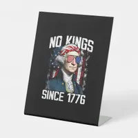 No Kings In America Since 1776 Distressed USA Pedestal Sign