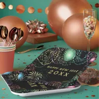 New Year's Eve Party Fireworks Celebration Paper Plates