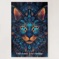Neon Mandala Majesty Jigsaw Puzzle
