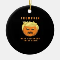Trumpkin Make Halloween Great Again Fitted Ceramic Ornament