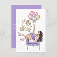 Girly 30th Birthday Party Invitation