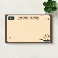 Brown Beige Kitchen Notes Cartoon Drawings