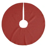 Nested Red Hexagons Brushed Polyester Tree Skirt