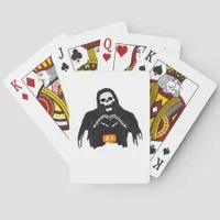Skeleton Hand Heart Follower Classic Style Poker Cards