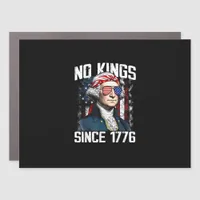 No Kings In America Patriotic Vintage Graphic Look Car Magnet