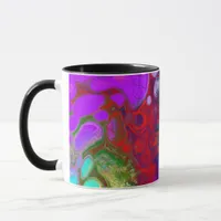 A color burst Fluid Art  Mug