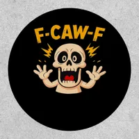 Halloween F-Caw-F Skull Patch
