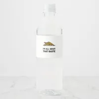 All About That Baste Fitted Modern Style Water Bottle Label