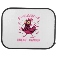 Funny Chicken F-Caw-F Breast Cancer Awareness Vint Car Floor Mat