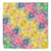 [Painter's Cloth] Pastel Fractal Tie-Dye Bandana