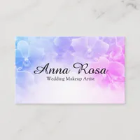 ~* Macro Photo Elegant Pink +  Lavender Flower Business Card