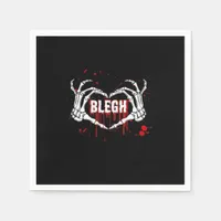 Bloody Breakdown, Skeleton Heart Hands Emo, Metalc Napkins