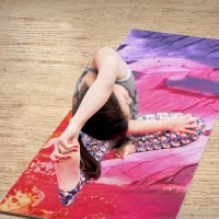 Colorful Modern Abstract Paint Yoga Mat