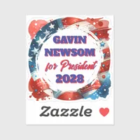 Gavin Newsom for President Political Sticker