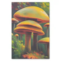 Fantasy Yellow Mushrooms decoupage Tissue Paper