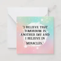 *~  Kindness Miracles   AP62  Note Card