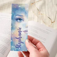 Celestial Woman Blue Eye Galaxy Bookmarks