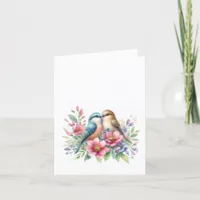 Love Birds blank note card