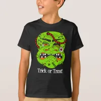 Halloween Zombie Monster Face Trick or Treat T-Shirt