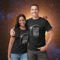 Solar Eclipse 2024 City State and Time T-Shirt