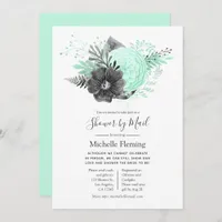Vintage Floral Baby or Bridal Shower by Mail Invitation