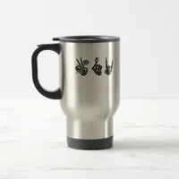 Heart And Hands Skeleton Heart Hands Soft Travel Mug