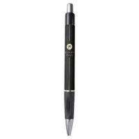 Modern Black Gold Luxe Handwriting Monogram Pen