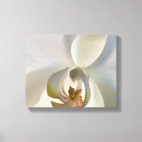 White Orchid Flower Blossom Canvas Print