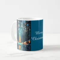 Iridescent Holiday Dream 🎄 Glowing Christmas Tree Coffee Mug