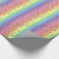 Gift Wrap - Rainbow with Colored Dots
