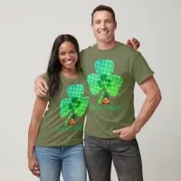 Irish Gnome Monogram Shamrock St Patricks Unisex T-Shirt