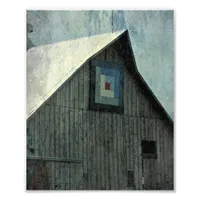 Barn Quilt Grunge Photo Print