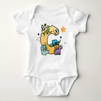 Dino Alphabet for Babies with Name Starting with C Baby Bodysuit