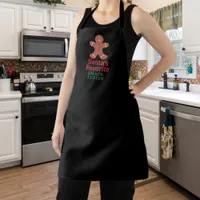 Christmas quote snack tester gingerbread black apron