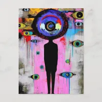 A Colorful Surreal Abstract Postcard