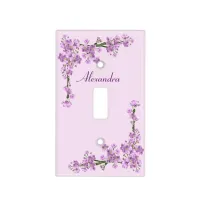 Pretty Pink Cherry Blossoms Light Switch Cover