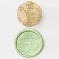 Festive Holly Christmas Angel New Year Family Wax Seal Stamp