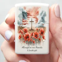 Fields of Red and Honor Zippo Lighter