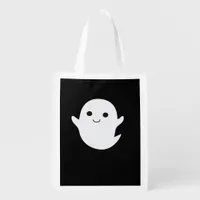 Cute Little Boo Fitted Grocery Bag