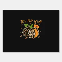 It’s Fall Y’all Pumpkin Leopard Nurse Halloween  Sign