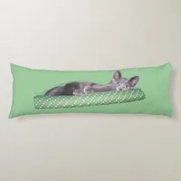 Body Pillow - Gray Kitten