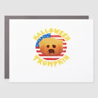 Halloween Trumpkin Funny Pumpkin  Parody Car Magnet